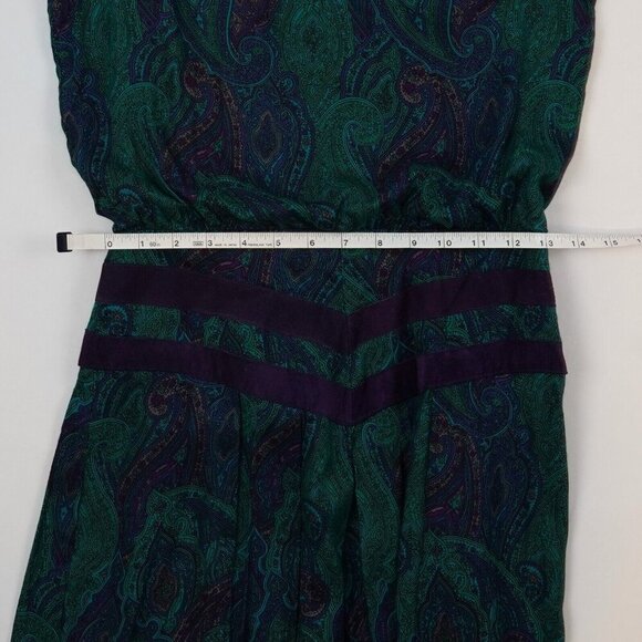 Patty O'Neil Floral/Paisley Button Back Dress - 6 - Vintage 80s - Picture 10 of 11